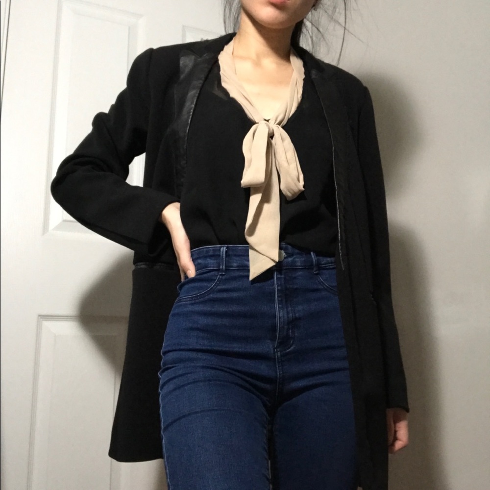 Sheer Black Blouse